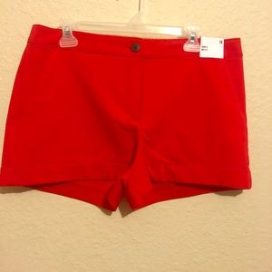 Express women’s red dress shorts
